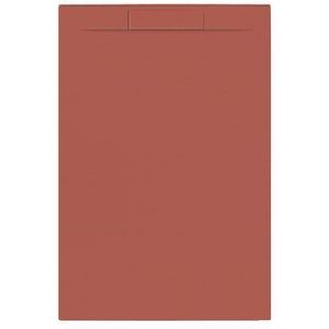 Douchebak + sifon allibert rectangle 120x80 cm mat rood terracotta