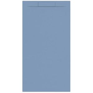 Douchebak + sifon allibert rectangle 180x90 cm mat blauw balt