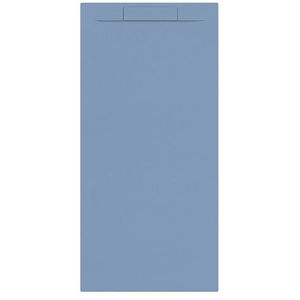Douchebak + sifon allibert rectangle 180x80 cm mat blauw balt