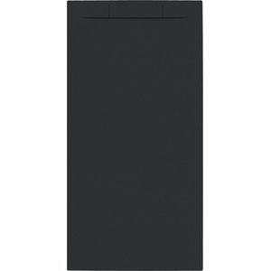 Douchebak + sifon allibert rectangle 160x80 cm mat zwart