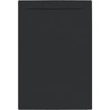 Douchebak + sifon allibert rectangle 120x80 cm mat zwart