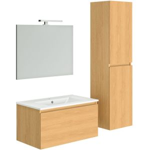 Badmeubelset Allibert Single 80x40x46cm Eiken Atlas