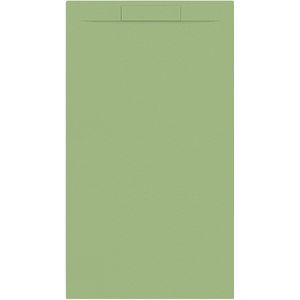 Douchebak + sifon allibert rectangle 140x90 cm mat olijfgroen