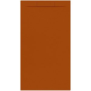 Douchebak + sifon allibert rectangle 160x90 cm satijn koper oranje