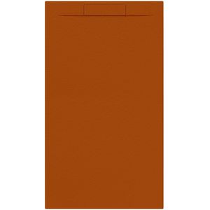 Douchebak + sifon allibert rectangle 140x80 cm satijn koper oranje