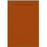Douchebak + sifon allibert rectangle 120x80 cm satijn koper oranje