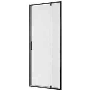 Allibert LAJA – 1 douchedeur transp. glas, Zwart profiel 97-110 x 200 cm