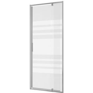 Allibert LAJA – 1 douchedeur streep glas, Chroom profiel 68-81 x 200 cm