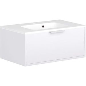 Allibert EVO Wastafelonderkast compleet met wastafel 80 cm Glans Alpenwit