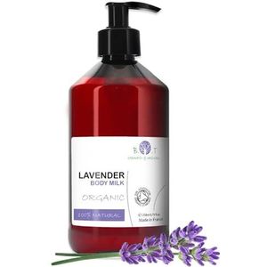 Organische Lavendel - Bodylotion - 250 ml - Biologische Luxe Lichaamsmelk - Voor Zeer Droge Huid