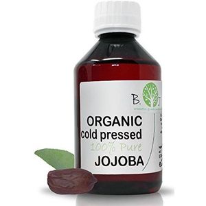 B.O.T cosmetic & wellness - Biologische Jojoba Koudgeperste Virgin Oil, Hydratatie zonder Vettigheid, Geschikt voor Huid- en Haarverzorging, 250 ML