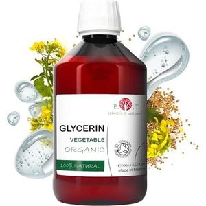 Pure en biologische plantaardige vloeibare glycerine - plantaardige glycerine voor zeep, gezichts- en lichaamscrème, 100% natuurlijke cosmetische basis voor thuis - 100 g