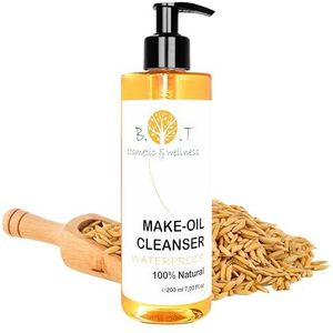 B.O.T Cosmetic & Wellness - Natuurlijke make-up remover olie, anti-aging, zachte reiniging | Gemengde/vette huid | Ultrasone gel, kleimasker, Detox shampoo, 200 ml