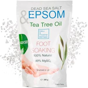 Voetenbadzout - 250 g - Epsom-zout en Essentiële Oliën - Herstel van Beschadigde Nagels