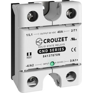 Crouzet 84137870N halfgeleiderrelais GND40DM laststroom 40A schakelspanning (max.): 60 V/AC DC
