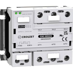 Crouzet Solid-state relais GN325ASZH 25A Schakelspanning (max.): 510 V/AC Speciale nuldoorgang 1pc., Relais