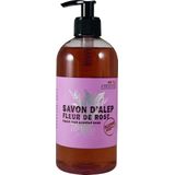 Aleppo Soap Co Aleppo rooszeep met pomp (500ml)