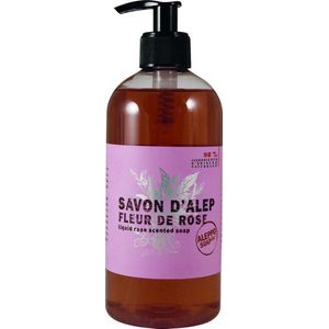 Aleppo Soap Co Aleppo rooszeep met pomp (500ml)