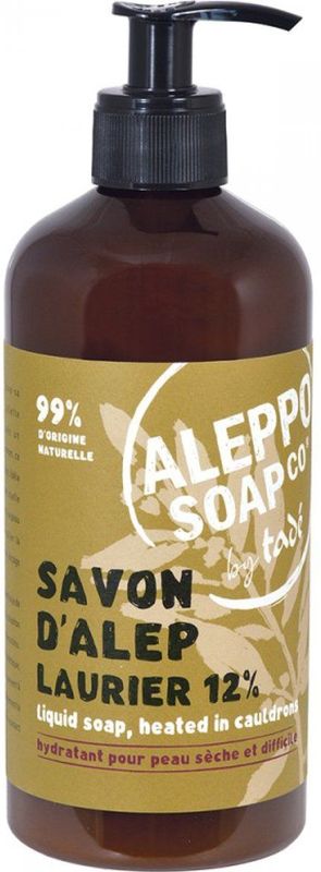 Aleppo Soap Co Zeep Vloeibaar 12% Laurier 500 ml