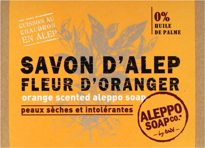 Aleppo Soap Co. Zeep Fleur D'Oranger - 100gr - Natuurlijke Ingrediënten