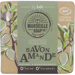 Marseille Soap Co - Amandelzeep - 100 Gram - Zonder Palmolie - COSMOS NATURAL