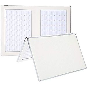 160 Slots Nail Gel Kleurenkaart, Nagel UV Gel Polish Boek Nagellak Display Grafiek Boek Nagel Tips Nagellak met Plank Kleur Karton voor Salon en DIY Gebruik(Wit)