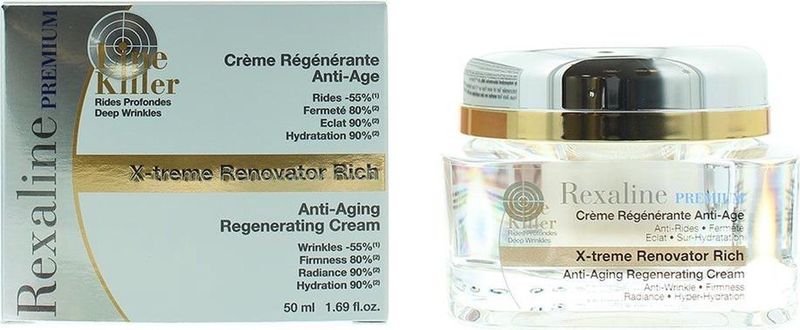 Rexaline - Linekiller Xtreme Regenerating Cream - Vochtinbrengende Crème - 50ml