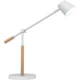 Unilux Schreibtischleuchte Vicky LED skandinavisches Design holz/weiß