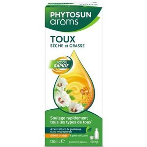 Sirop toux sèche et grasse arôme orange 120ml