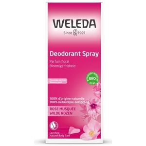 Weleda Lichaamsverzorging Wilde Rozen Deodorant Natural Spray Verfijnde Rozengeur 100ml