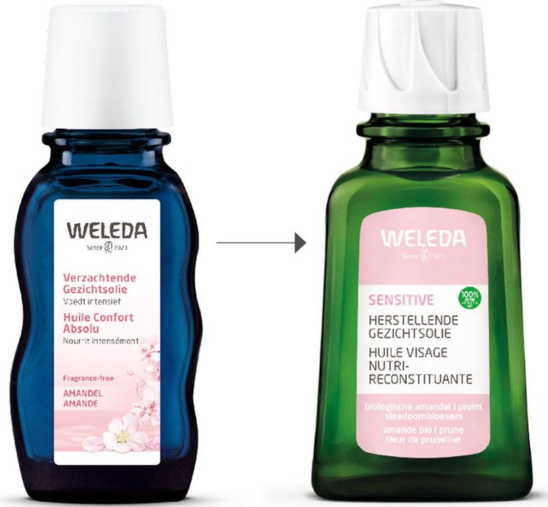 WELEDA - Sensitive Herstellende Gezichtsolie - 100% Natuurlijk - Amandelolie