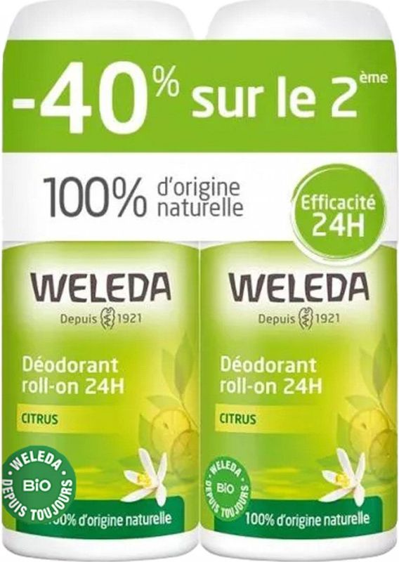 Weleda - Citrus - Deodorant - Set van 2 x 50 ml - Natuurlijke Formule
