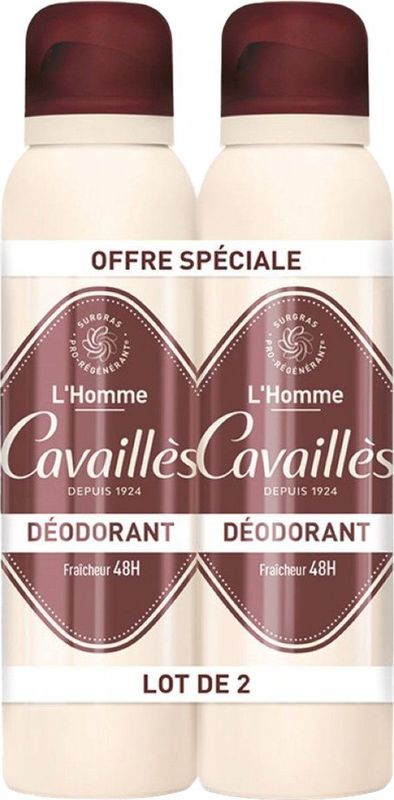 Rogé Cavaillès - Men - Deodorant Set van 2 - 150 ml - Zachte Citroen en Rozemarijn