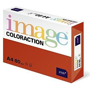 Image Coloraction - gekleurd kopieerpapier Londen/baksteenrood 80g/m² A4 - pakket van 500 vellen
