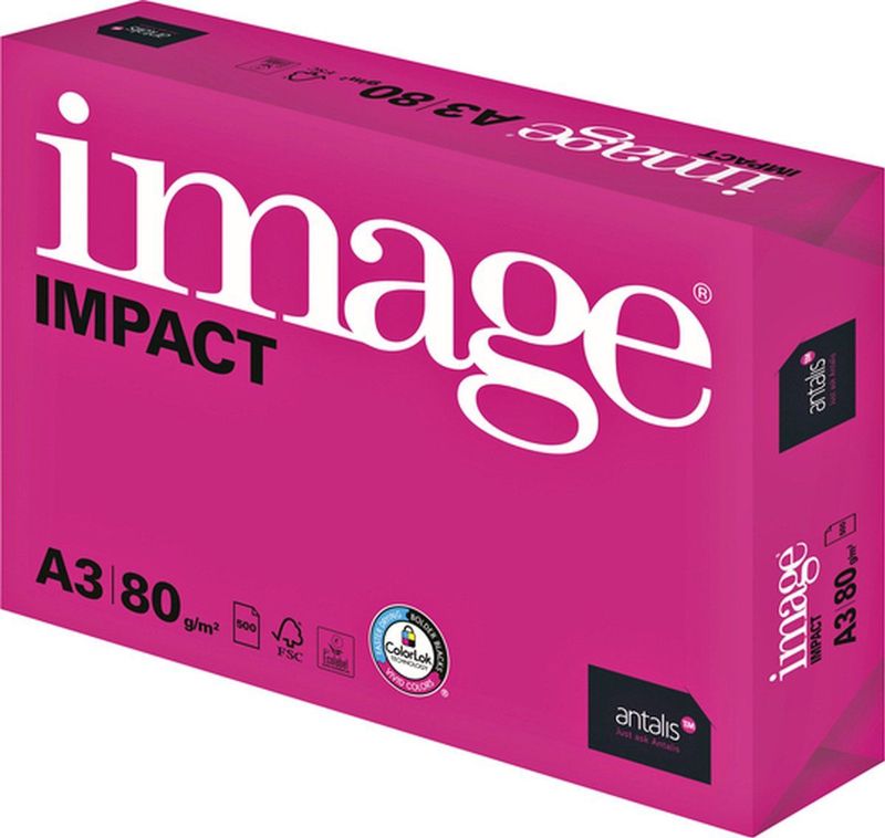Image Impact - Kopieerpapier - A3 - 80gr - Wit - 500 Vellen
