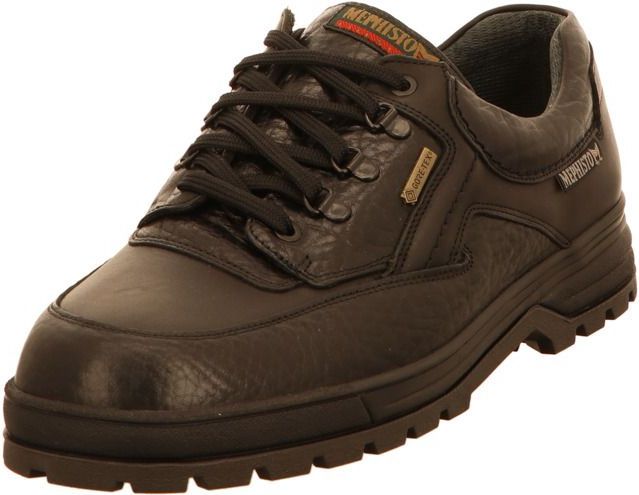 Mephisto - Barracuda - Veterschoenen - Zwart - Leer - Waterdicht
