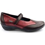 Mephisto Leidina - dames ballerina - rood - maat 37.5 (EU) 4.5 (UK)