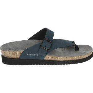 Mephisto HELEN SANDALBUCK - Dames slippers - Kleur: Blauw - Maat: 38