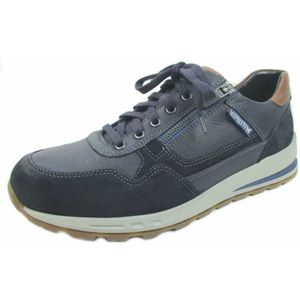 Mephisto Bradley Heren Veterschoenen Sneakers - Blauw - Maat 42