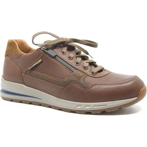 Mephisto 4284-P5128748 Veterschoenen voor heren, glad leer, met leren voering en uitneembaar voetbed, bruin (chestnut), 41 EU