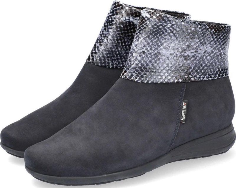 Mephisto - Neria - Enkellaars - Zwart - Natuurleder, AIR-JET-voetbed, SOFT-AIR-TECHNOLOGIE