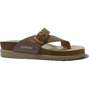Mephisto Slipper Helen Multicolor Reptile Dames Slippers - Multi