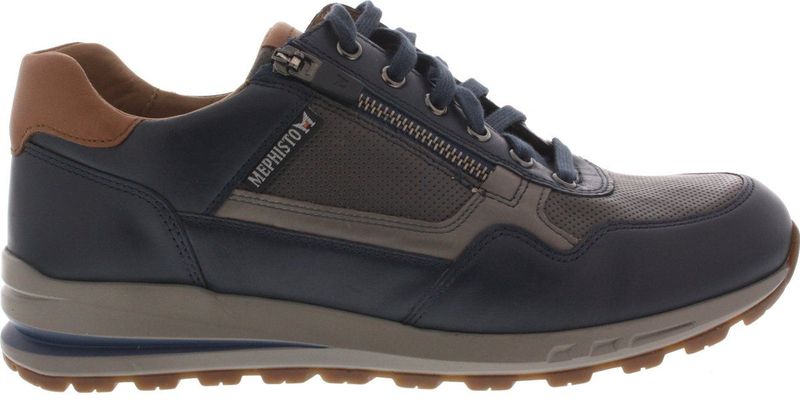 Mephisto - Bradley - Veterschoenen - Navy - Leer