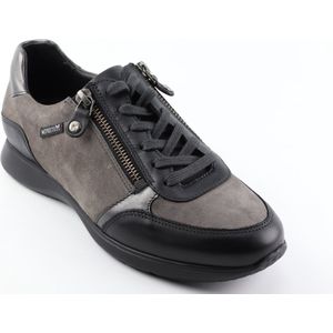 Mephisto - Monia - Sneaker - Zwart-Grijs - Leer-Suede - Met Ritssluiting