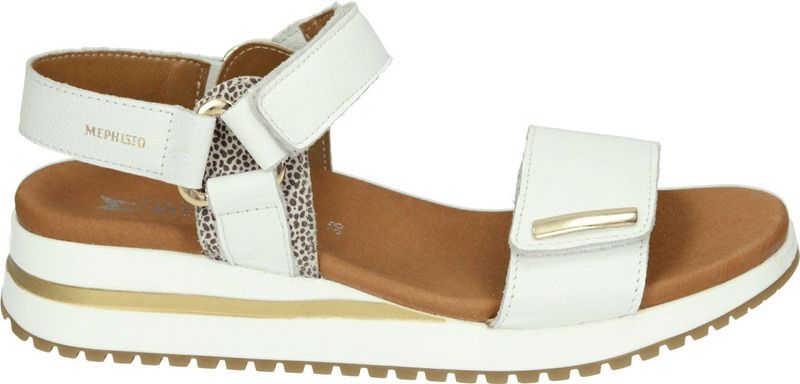 Mephisto - JEANIE CEYLAN - Sandalen - Kleur: Wit/beige - Materiaal: Glad Leer
