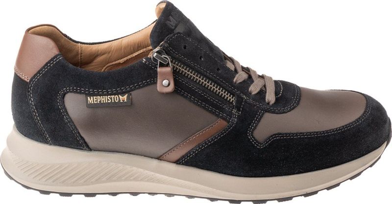 Mephisto - Dino Velsport - Sneakers - Blauw - Leer - Wijdte G