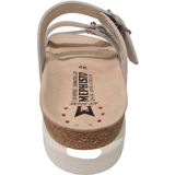 Mephisto - Hyacinta - Leren Slippers - Zilver Wit - Dames