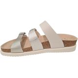 Mephisto - Hyacinta - Leren Slippers - Zilver Wit - Dames