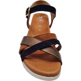 Mephisto Yrena Velc navy Dames Sandalen - Blauw