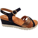 Mephisto Yrena Velc navy Dames Sandalen - Blauw